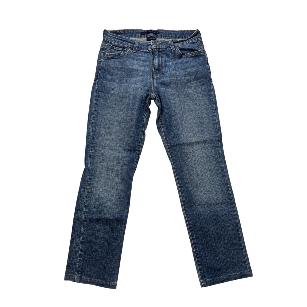 Levis Mid Rise Skinny Jeans Medium Wash Denim Blue Pants 8C